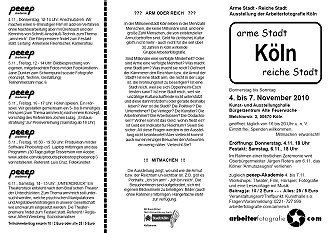 Faltblatt Arme Stadt Reiche Stadt